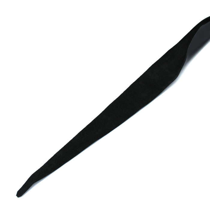 Black Leather Single Flap Whip D-Ring - Afbeelding 2