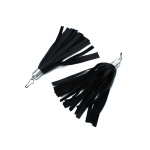 Black Leather Earring Whip - Afbeelding 2