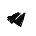Black Leather Earring Whip - Afbeelding 4