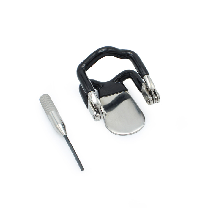 Steel Jaw Lock With Black Elastic Coating - Afbeelding 4