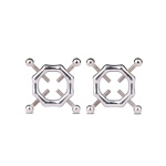 Hexagon Nipple Clamps Bells & Leather Harness - Afbeelding 3