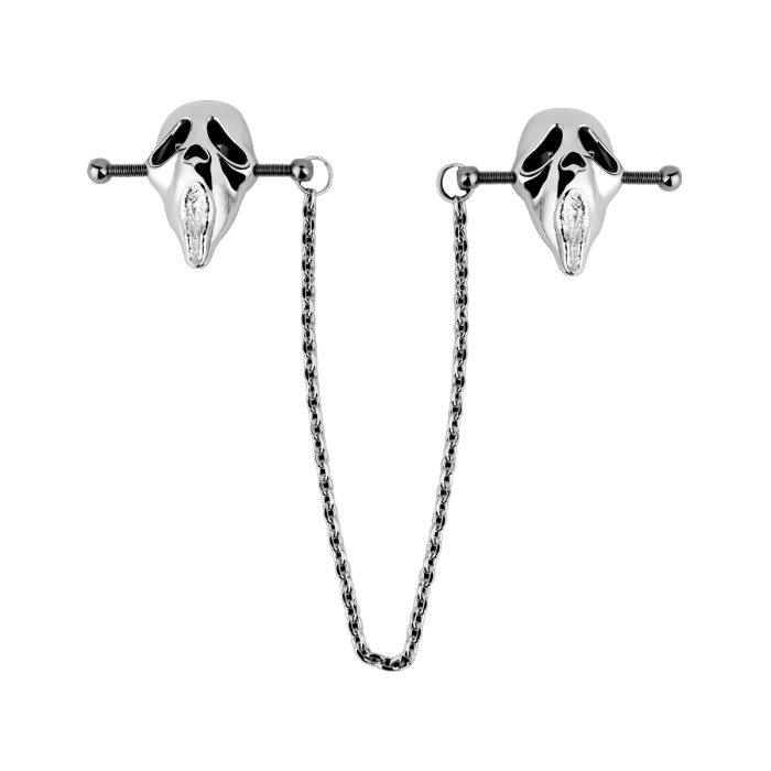 Ghostface Mask Nipple Clamps - Afbeelding 2