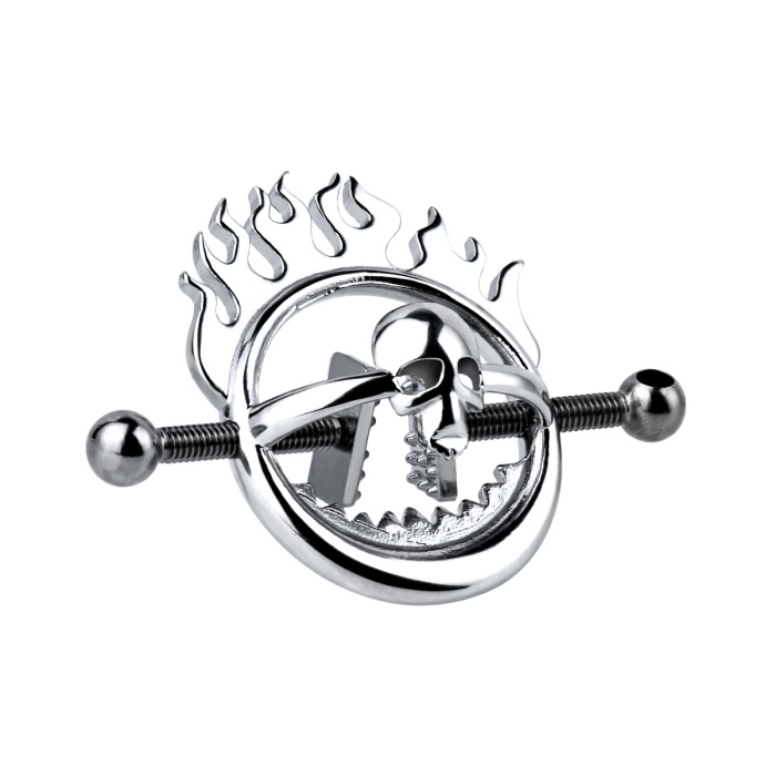 Flaming Skull Nipple clamps - Afbeelding 9