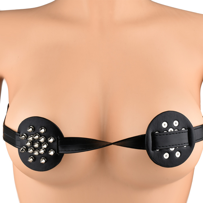 Spiked Breast Binder with Closed-Center Sharp Spikes - Afbeelding 3