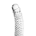 Glass Dildo Clear Penis Ribbed - Afbeelding 3