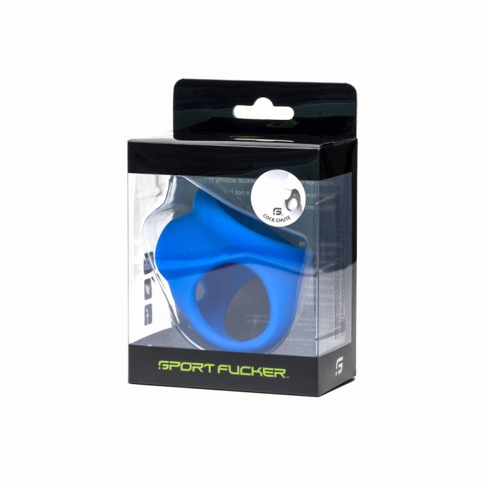 Liquid Silicone Cock Chute - Blue - Afbeelding 7