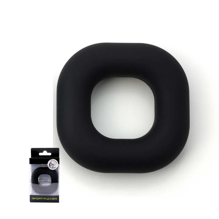 Liquid Silicone Big Boner Ring - Black - Afbeelding 2