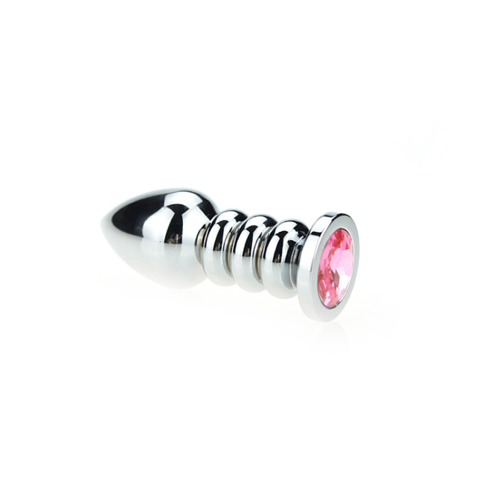 Ribbed Buttplug Pink - Afbeelding 2