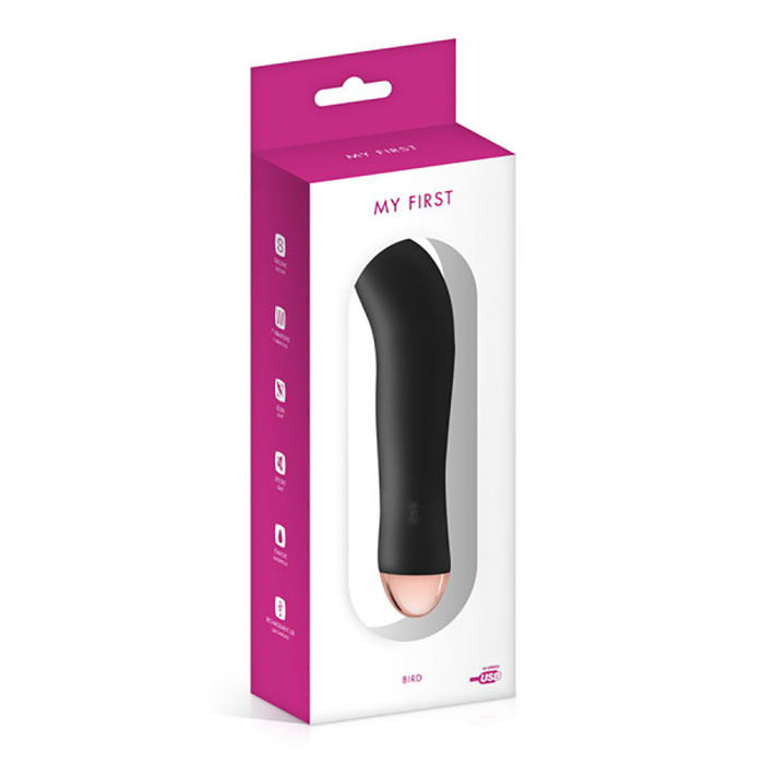 My First Bird Black Rechargeable Vibrator - Afbeelding 3