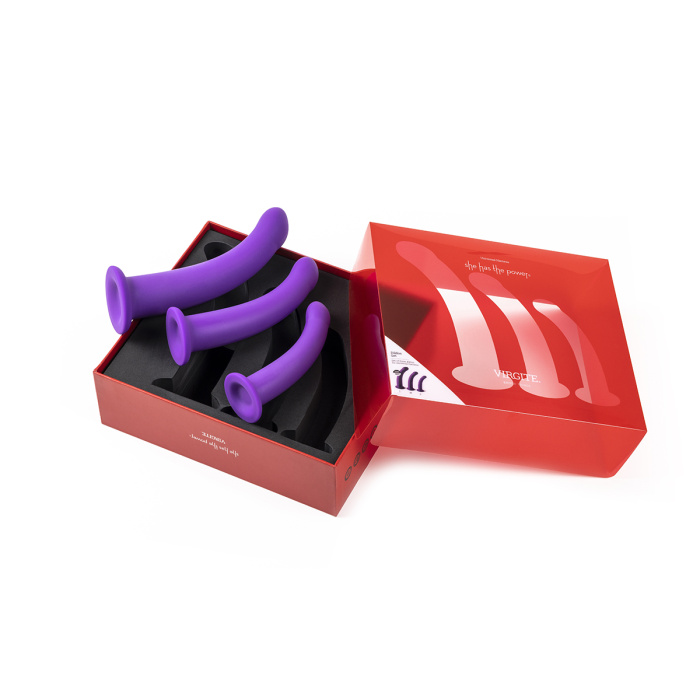 Dildos Set S/M/L Purple for Uiversal Harness - Afbeelding 2