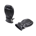 BDSM Leather Mitts Black