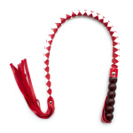 Mahogany Short Whip Red & White