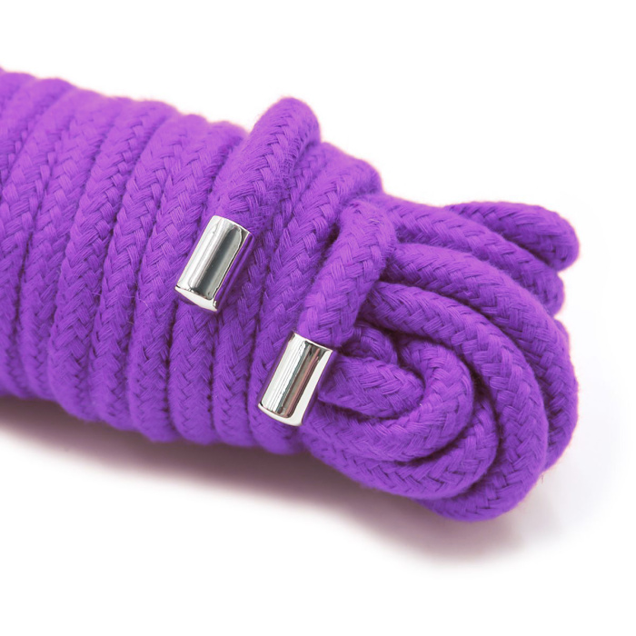 20 Meter BDSM Cotton Rope Purple - Afbeelding 3