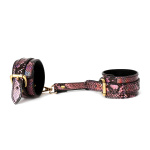 Hand Cuffs Gold/Pink Reptile