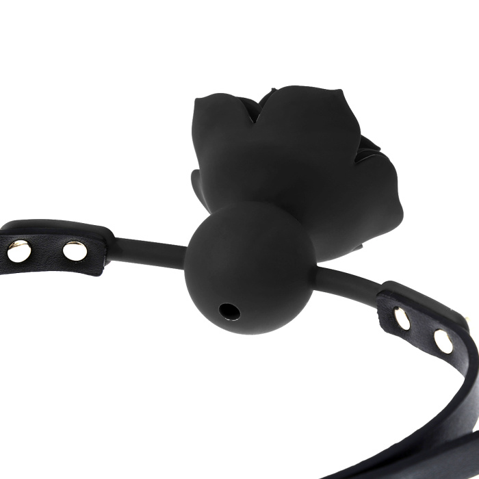 Silicone Black Rose Gag - Afbeelding 2
