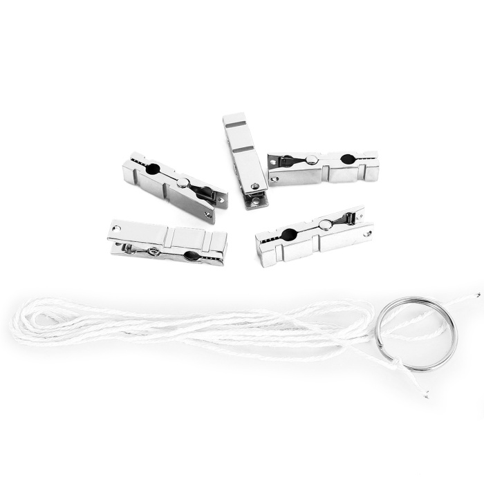 Modern Zinc Alloy Nipple clamps 5x Set with Rope - Afbeelding 2