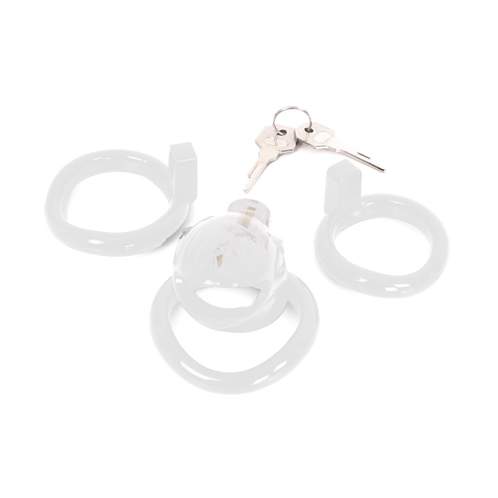 Plastic Chastity Cage Clear - Afbeelding 5