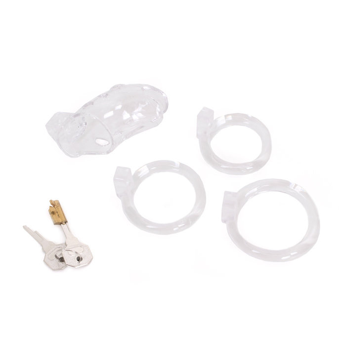 Plastic Chastity Cage Clear - Afbeelding 6