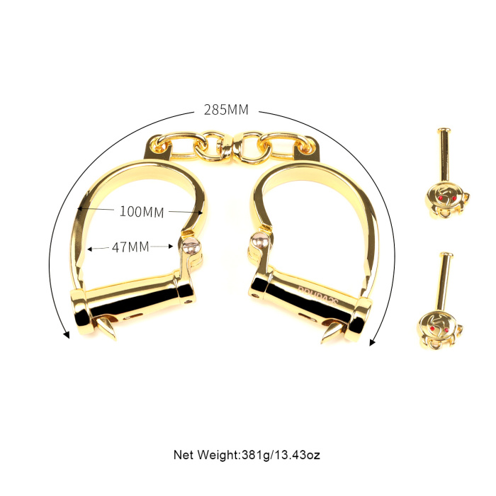 Sevanda Gold Deluxe Love-Slave Handcuffs - Afbeelding 8