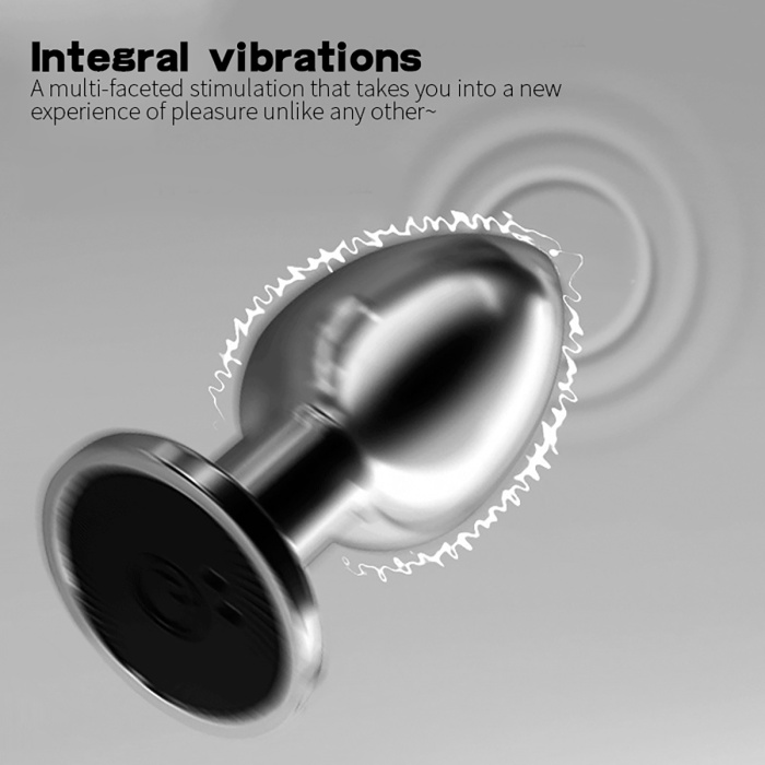 Vibrating Aluminum Buttplug Small - Afbeelding 4