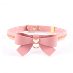 Sevanda Love Heart Butterfly Leather Collar - Pink - Afbeelding 3