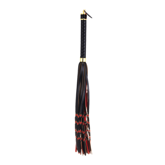 Sevanda Red & Black Braided Tail Flogger - Afbeelding 2