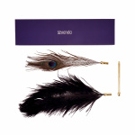 Sevanda Natural Peacock Flirting Feather Tickler - Afbeelding 2