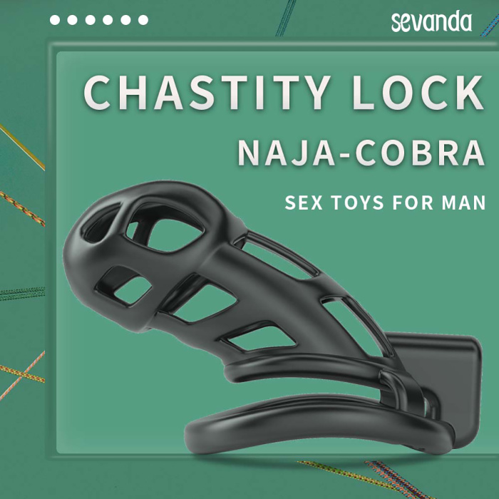 Sevanda Naja-Cobra Chastity Cage XL - Afbeelding 6