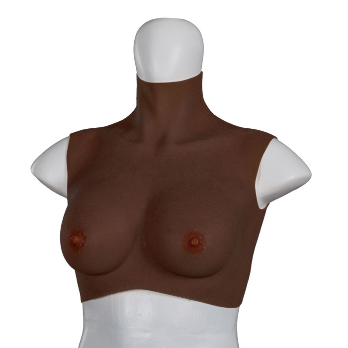 XX-DreamsToys Ultra Realistic Breast Form Black Size S - Afbeelding 3