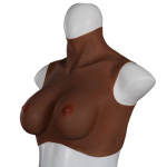 XX-DreamsToys Ultra Realistic Breast Form Black Size M - Afbeelding 3