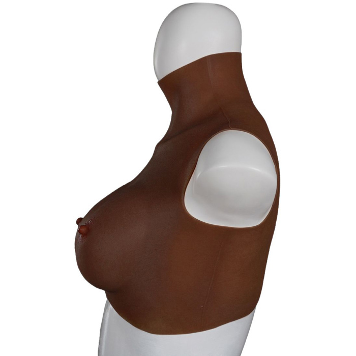 XX-DreamsToys Ultra Realistic Breast Form Black Size M - Afbeelding 4