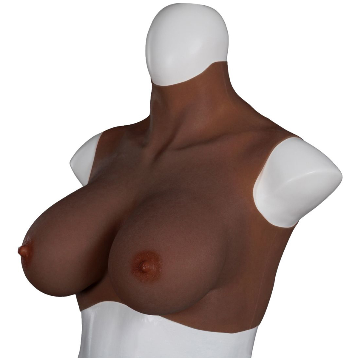 opr-3500096-01 XX-DreamsToys Ultra Realistic Breast Form Black Size L - Afbeelding 1