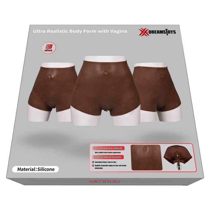 XX-DreamsToys Ultra Realistic Vagina Form Black Size S - Afbeelding 6