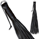 Leather Black Whip Soft - 100 Strings