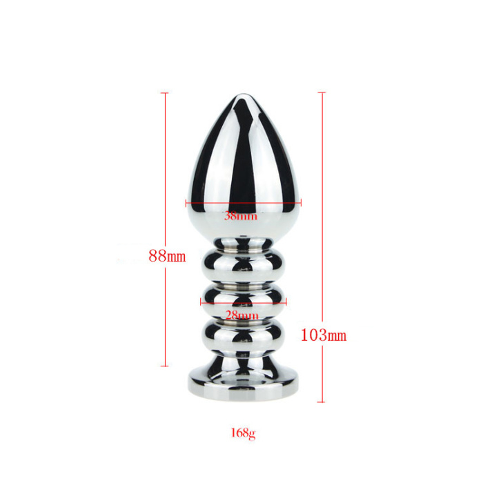 Ribbed Buttplug Pink - Afbeelding 3