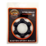 Silicone Cockring with 6 Steel Balls L - Afbeelding 4
