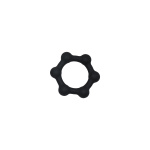 Silicone Cockring with 6 Steel Balls L - Afbeelding 2