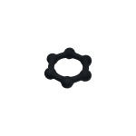 Silicone Cockring with 6 Steel Balls L - Afbeelding 3