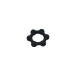 Silicone Cockring with 6 Steel Balls M